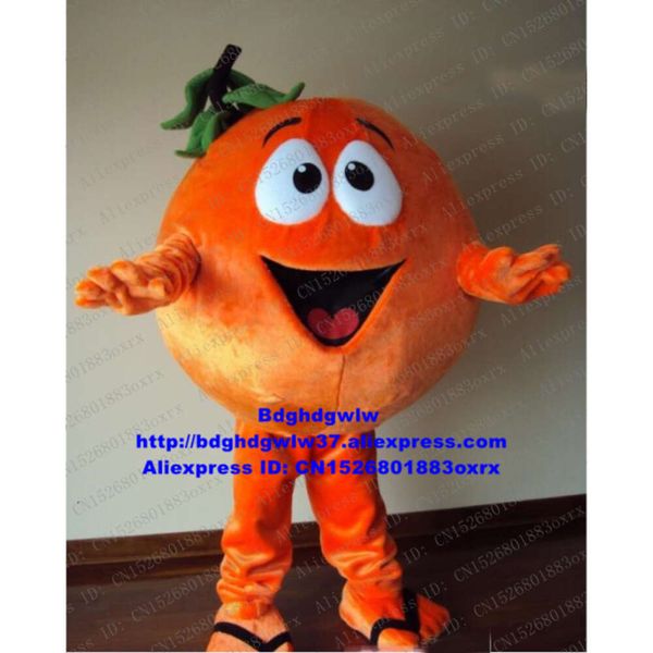 Trajes da mascote laranja arancia mandarim tangerina mandarino mascote traje adulto personagem dos desenhos animados cabeça muito grande feira de negócios zx1538