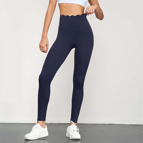 Lu Pant Align Lemon Sale Gym Горячие тренировки Йога Спортивные брюки Женские брюки с высокой талией Petal Fiess Колготки Push Up Scrunch Леггинсы Брюки для бега J