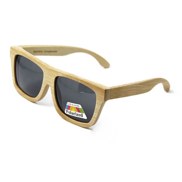 Neue polarzierte Sonnenbrille Holzbrillen Männer Frauen Holz runden Markendesign 2024 Trendy Großhändler Retro Eyewear Beach LUB104