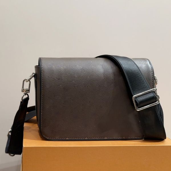 Klasik tasarımcı messenger çanta erkekler deri crossbody lüks marka omuz çantaları moda çanta telefon çantası