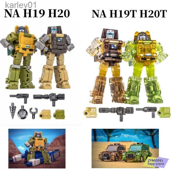 Brinquedos de transformação Robôs EM ESTOQUETransformação Newage NA H19 Hogan H20 William Bonney H19T H20T Vanilla Ice Action Figure Robot 6,3 cm MINI BRINQUEDOS yq240315