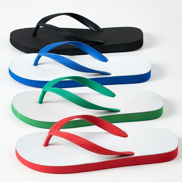 Chinelos de verão Praia Flip flop Chinelos Lazer Anti derrapante Homens e Mulheres Casais Chinelos Atacado p2IB #