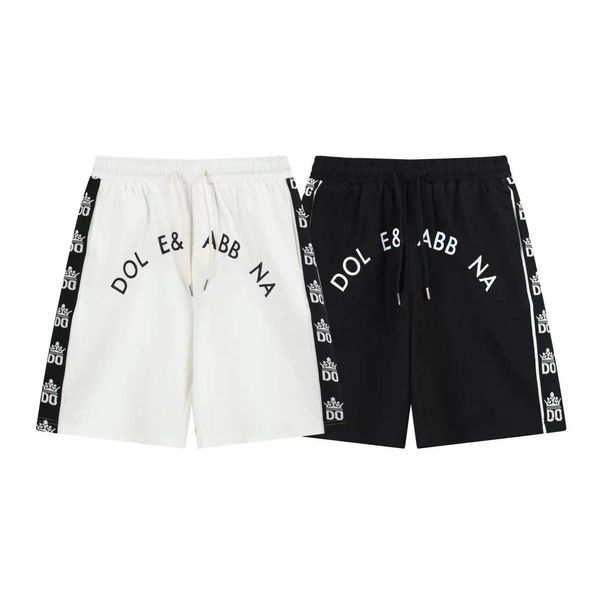 Shorts de designer masculino e feminino verão lazer rua 24ss fita carta logotipo bordado tecido de alta qualidade moda praia resort calças de praia tamanho asiático M-4XL