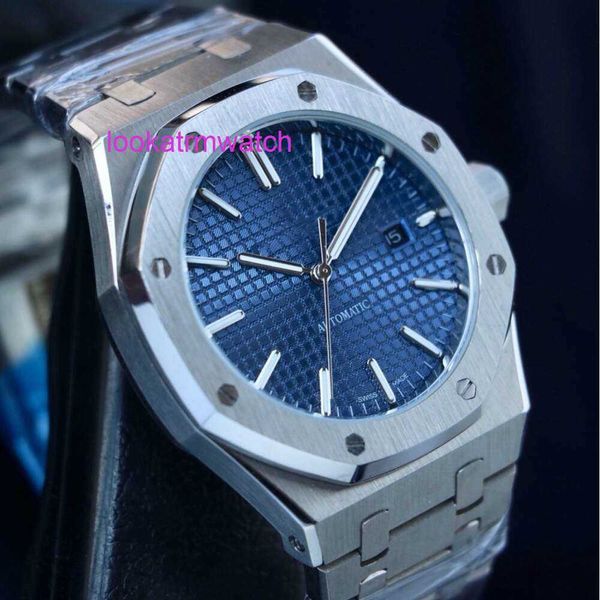 Orologio di lusso Aps Automatic AP Orologio meccanico completamente Royal Oak da uomo Elite Steel Band quadrante ottagonale con finestra Business Buine 5ETQ