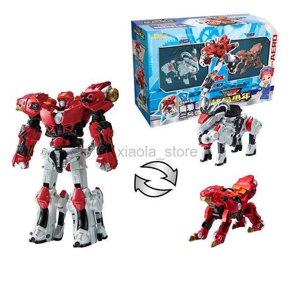 Brinquedos de transformação Robôs Metal 2 em 1 transformando animais em robôs de brinquedo Coreano TV animação leão / ovelha / escorpião deformação brinquedos infantis presente 2400315