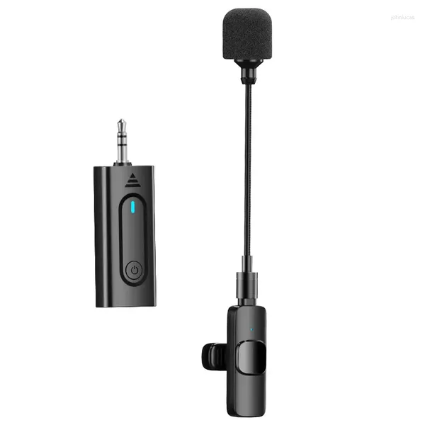 Microfones 2.4G Microfone Sem Fio Professor Little Bee Handheld Colar Clipe Estendido Fala Pequeno Smartphones Gravação de Som Mic