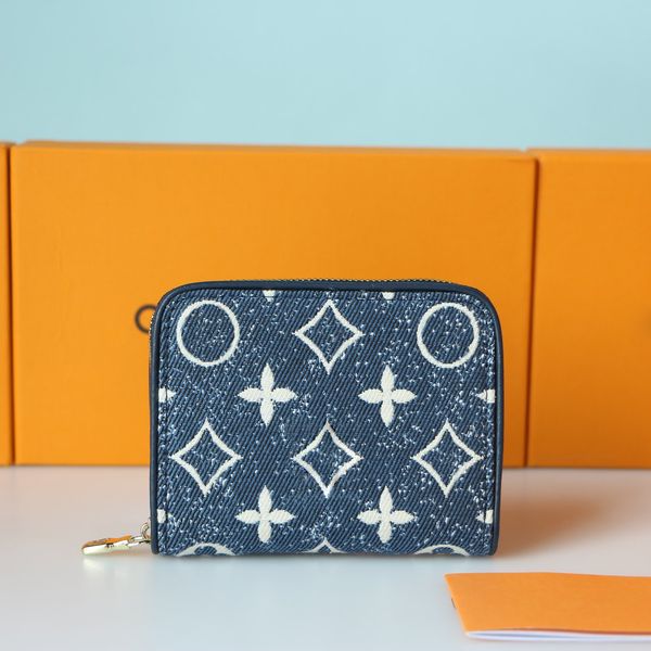 Frauen CRAFTY ZIPPY Lange Kurze Geldbörsen Handtasche Denim Blau Klassische Blume Luxurys Designer Tasche Damen Reisebrieftasche Münze Schlüsseltasche Geldbörse