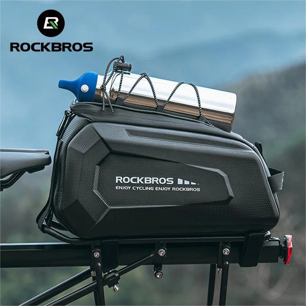 ROCKBROS Fahrrad-Rücksitztasche, Gepäckträger, Kofferraum, wasserdichter Regenschutz, großes Fassungsvermögen, Packtasche, multifunktionale Reise-Fahrradtasche 240313