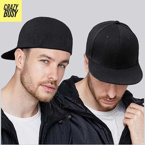 Ballkappen, vollständiger Verschluss, angepasste Kappe, Hut, neues Skateboard, großer Kopf, Trucker, Herren, Bill, Hip Hop, einfarbig, Baseball, Snapback, blanko, flaches Visier B2711