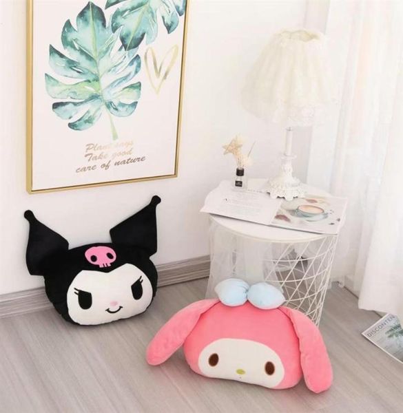 Novo Kuromi Melody Kawaii plushie Travesseiro decorativo abraços Anime brinquedos de pelúcia Presentes requintados para meninas282T9172284