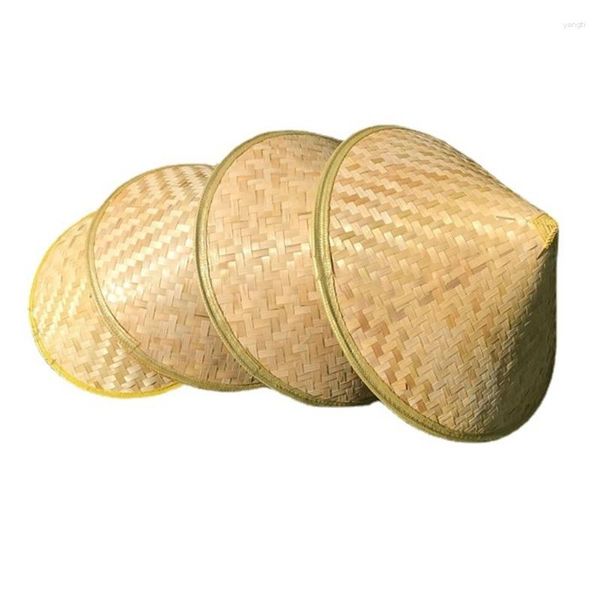 Beralar Saman Yetişkin Geniş Sende Coolies Hat Erkek Kadınlar Nefes Alabilir Balıkçı Bamboowoven Balıkçılık Asya Meşası