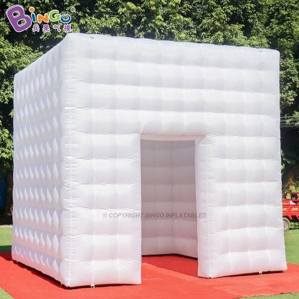 wholesale 5x5x4.3mH (16.5x16.5x14ft) Tenda quadrata gonfiabile pubblicitaria personalizzata per fiere, tenda per fototessere per la decorazione di eventi di feste, giocattoli sportivi