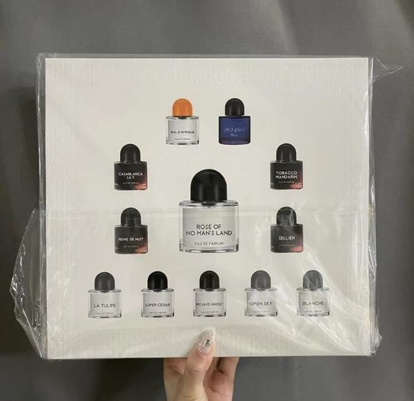 Mais novo Incenso byredo 12pcs mini perfume Set Blanche OPEN SKY tabaco tangerina Young Rose Space Rage ose Of No Man's Land Perfume 50ml Fragrância Spray Parfum Duradouro