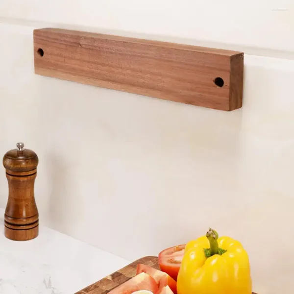 Portaoggetti da cucina Porta taglierino in legno Organizzazione in legno Magnetico salvaspazio per chiave utensile