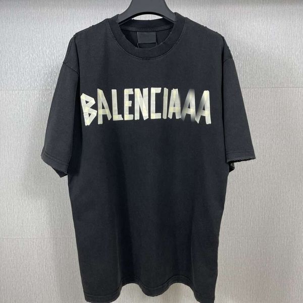 designer balanciaga camiseta slide hoodie light up balenciages versão correta versão correta alta qualidade b casa fita adesiva desenho impressão washi