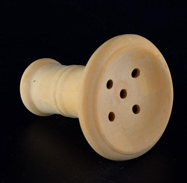 Nuovo design 78mm 5 fori ciotola in ceramica shisha narghilè testa in silicone per tubo di carbone shisha punte di falena ciotola in ceramica1261318