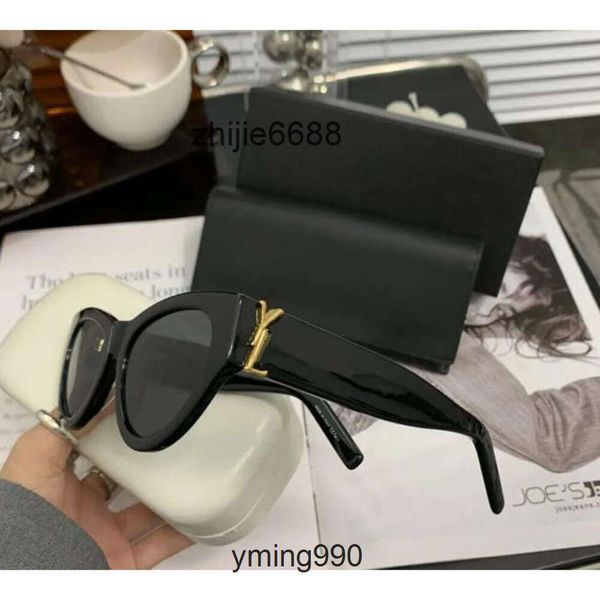 Dar Saint Laurents Glasses YSL Klasik Kadınlar ve Kelebek Erkekler İçin Lüks Göz Güneş Gözlüğü KAT Y SLM6090 Çerçeve Kutu A6W0 RPP4