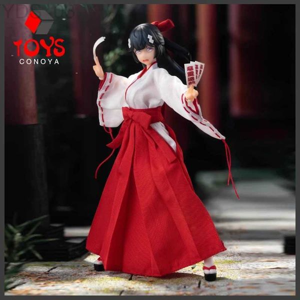 Anime Manga HASUKI PA005 1/12 Exorcist Witch Tsubaki Action Figure Pocket art series NO.5 15.5cm Soldato Figurine Model Toy YQ240315