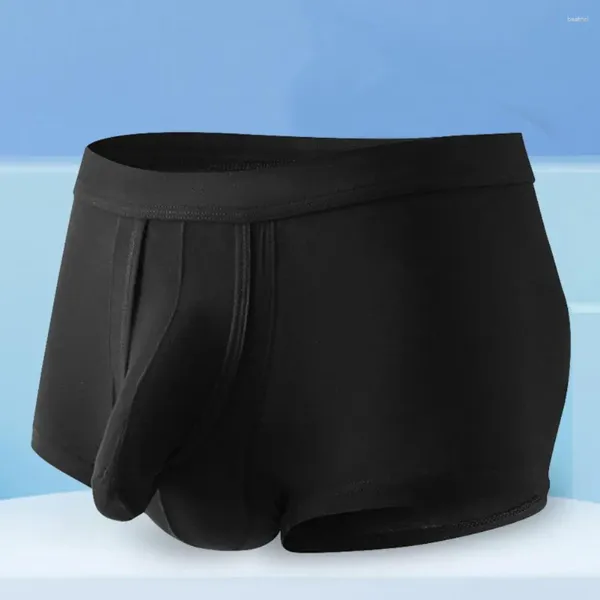 Cuecas masculinas roupa íntima respirável alta elástica macia absorção de umidade anti-séptica para meados