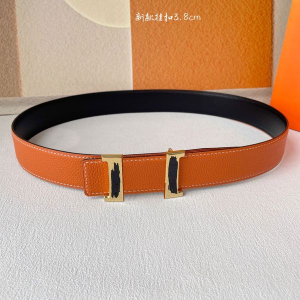 Top Designer Belt Homens Mulheres Moda Cintos Carta Ouro Prata Fivela Cinto De Couro Genuíno Homens Vestido Formal Jeans Essencial Cintura Banda Largura 3.8cm