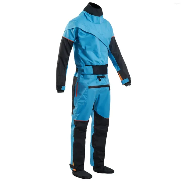 Roupa de banho feminina à prova d'água terno seco caiaque para homens material respirável tecido surf e vela 3 camadas