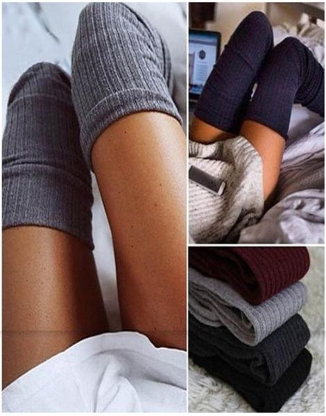 Menina coxa meias altas primavera outono 2020 malha crochê macio longo meninas em meias compras on-line algodão sobre o joelho meias 13976338