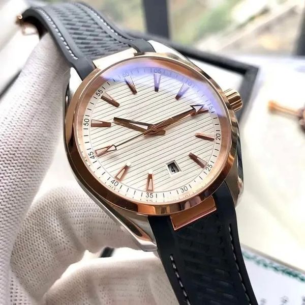 U1 üst sınıf AAA kaliteli saat gül altın spor erkekler qaus lüks vvsfactory 8900 aqua otomatik mekanik hareket izle terra ustası montre de luxe bilek saati y812