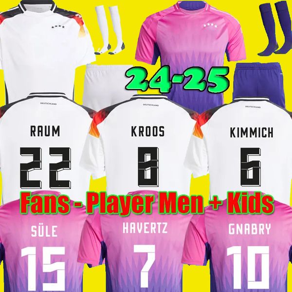 2024 Deutschland Retro BALLACK Fußballtrikot 2025 Deutschland Fußball KLINSMANN 24 25 Hemden Spieler Fans Männer Kinder Set WERMER SANE 1990 1998 1988 1996 Alemania