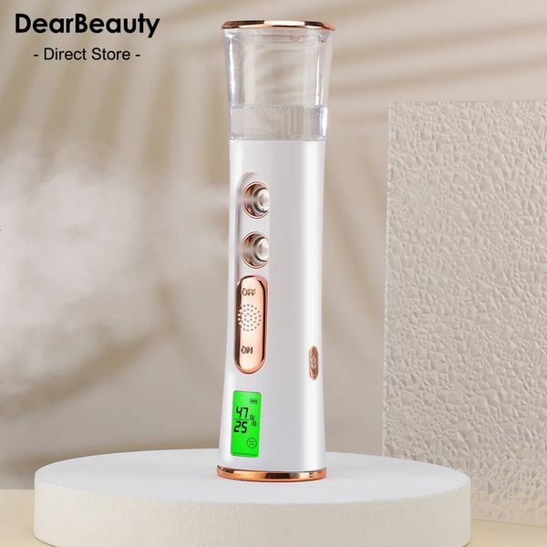 Nebulizzatore portatile Nano Strumento di bellezza Mini umidificatore idratante Cura della pelle Display a LED Nebulizzatore a vapore portatile 240315