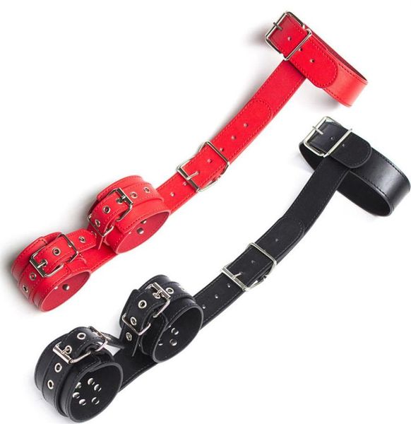 Manette in pelle Collare collo BDSM per coppie Giochi per adulti Bondage Restraint Cinghie da polso SM Slave Slut Novità erotiche Giocattoli sessuali T21250686