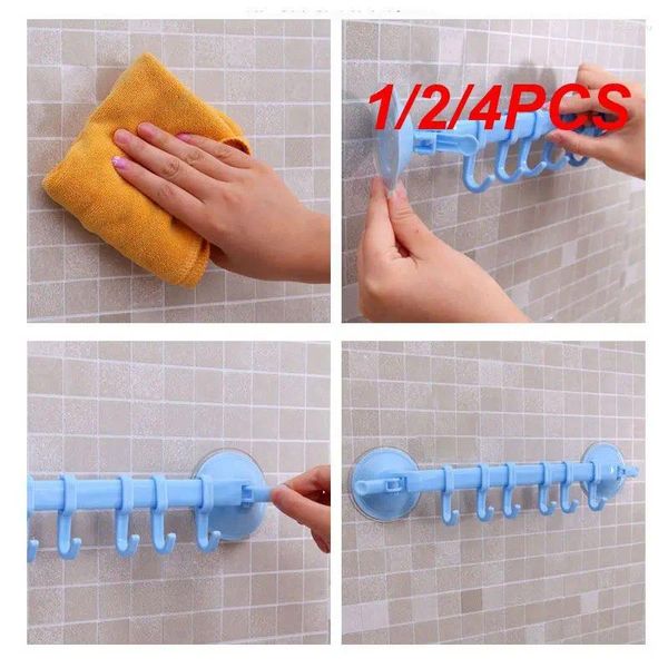 Set di accessori per il bagno 1/2/4 pezzi gancio regolabile cremagliera doppia ventosa asciugamano appeso ripiani supporto tipo di blocco ventosa cucina bagno