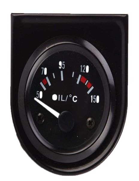 12V Car Racing 52mm Black Single Oil Thermometer Gauge01210509747399474