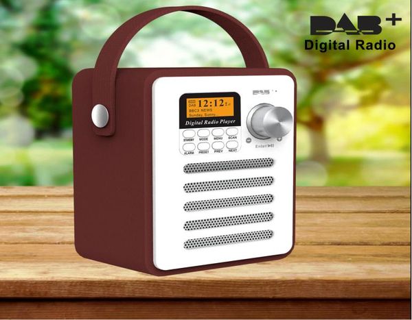 DAB DAB-Lautsprecher Digital- und UKW-Radio Tragbarer Lautsprecher und wiederaufladbares kabelloses persönliches Radio mit Stereo-Bluetooth-Lautsprecher So4518697