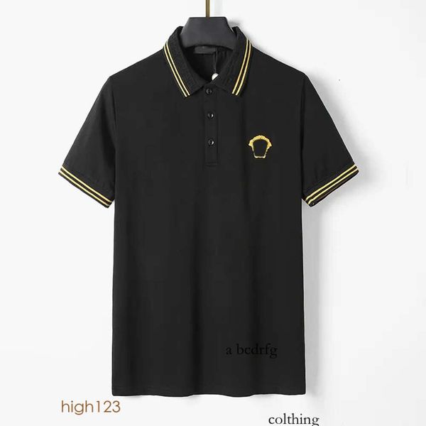 2024 Neues Poloshirt des Designers, luxuriöses Design mit gesticktem Kopf auf der Brust, Senior Office Herren-T-Shirt, modische Sommerkleidung M-3XL 967