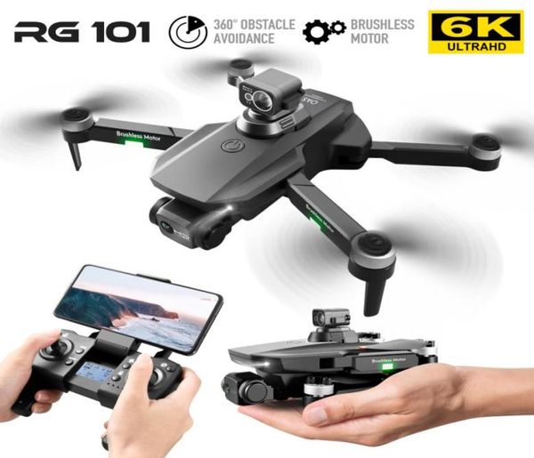2022 Neue RG101 Max Hindernisvermeidung Vierachsige Flugzeuge GPS HD Luftaufnahme 6K Bürstenloser Motor Drohne Low Power Return9651555