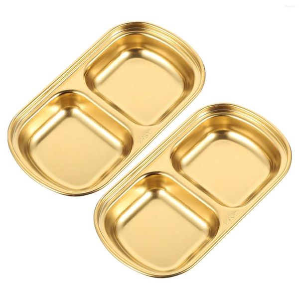 Pratos tempero prato aperitivo placa vinagre dupla grade cozinha ferramenta molho tigela gadget compartimentos