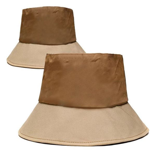 2021 designer de moda masculina e feminina chapéu de pescador boné de beisebol costura outono sol visor274b