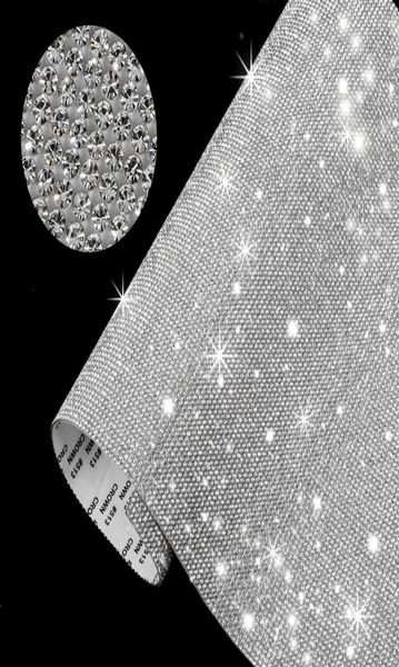 20x24cm cerca de 1000 peças folha adesiva de strass autoadesiva fita de cristal com goma diamante bastões para decoração diy carros telefone 6509057