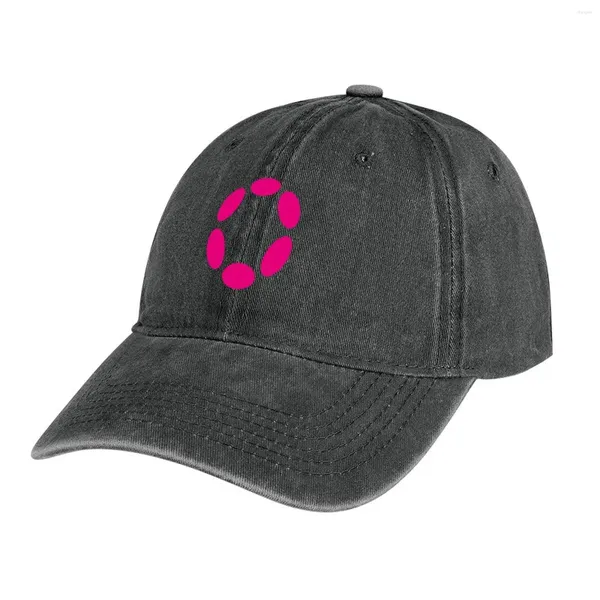 Berets Polkadot DOT Crypto Altcoin - Clean Pink Outline Logo Variante # 1 Chapéu de Cowboy Sun Cap Sunhat Chapéus Femininos 2024 Masculino