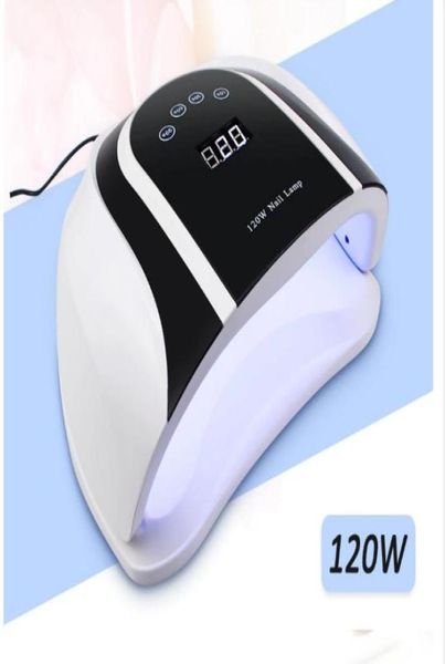 Pro 120 W UV Lampe LED Nagel Lampe High Power Für Nägel Alle Gel Polnischen Nagel Trockner Auto Sensor sonne Led Licht Nail art Maniküre Werkzeuge2165650