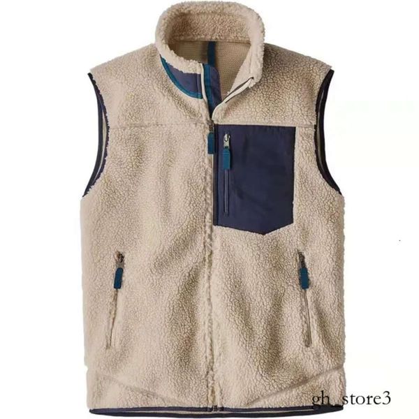 Patagon Giacca da donna Designer Giacca da uomo Gilet spesso Spessore caldo Piumino Classico Retro Antumn Modelli invernali Agnello Cashmere GILET Cappotto Donna Casual Manica lunga 820