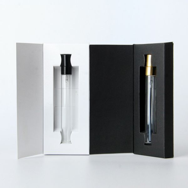 3ml 5ml 10ml Parfüm Şişesi Kağıt kutuları Boş Atomizer Sprey Temiz Cam Parfüm Şişesi