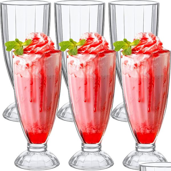 Copos de vinho copo de vidro suco bebida fria leite chá grande smoothie milkshake champanhe gota entrega casa jardim cozinha jantar bar drin dh8td