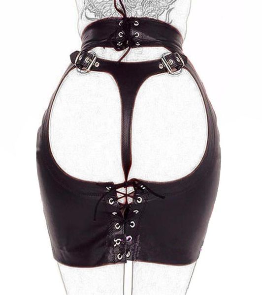 Domi schwarz pu erotische fetisch kleid mini erwachsene pornock sex bdsm bondage women sex toy y200415043848