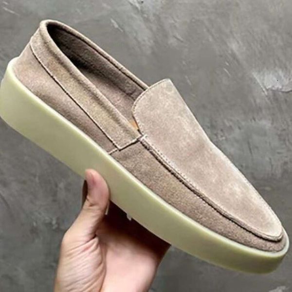 Scarpe firmate Essentiaas versione alta 1: 1 Scarpe da uomo moda Nuova vera pelle traspirante Pigro tendenza giovanile bassa Pantofole sportive casual di alta qualità