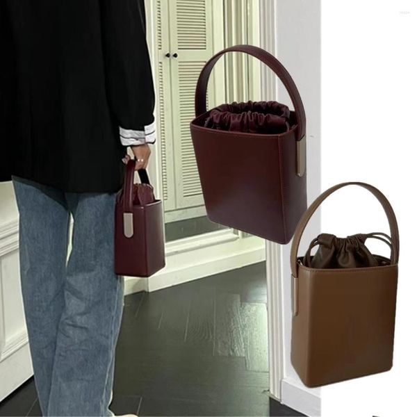 Вещевые сумки из воловьей кожи на одно плечо, ручная сумка через плечо, женская модная квадратная сумка, минималистичная натуральная кожа