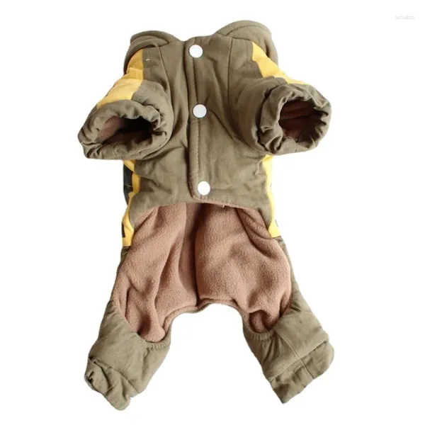 Vestuário para cães Roupas para animais de estimação Outono e inverno Teddy Bear Espessado Algodão Acolchoado Modelo de Jaqueta de Quatro Pernas