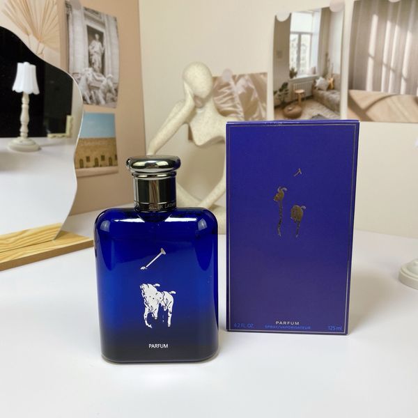 Yüksek Kaliteli Parfüm Kokuları İnsan için Paul Polo Erkek Parfüm 125ml Koyu Mavi Gradyan Polo Parfüm Muhteşem Koku Taşınabilir Sprey Tütsü 355