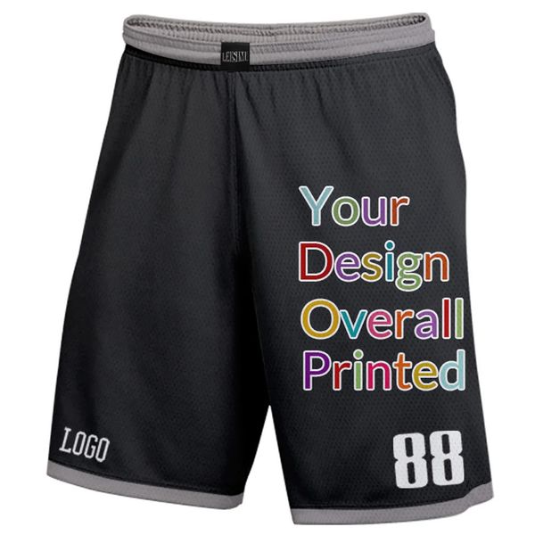 Männer Casual Shorts Basketball Jersey Laufen Fitness Sport Kurze Schnell Trocknend Männlichen Lose Basketball Training Hosen Benutzerdefinierte Uniformen 240306