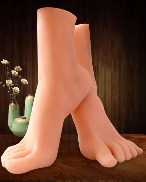 Foot Fetish maschio masturbatore piedi sesso vagina artificiale vera figa giocattoli del sesso per gli uomini masturbatori vagine realistiche figa tascabile5600604